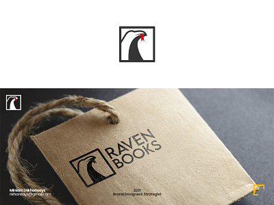 Raven Book Logo Proposal bird bird logo book book logo branding idea logo logo design logo inspiration logo type minimal logo