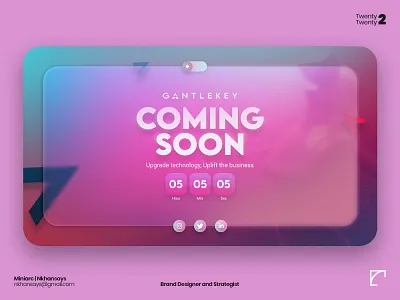 Gantle Key ( Software Company ) branding comingsoon creative dashboard design trend ecommerce website graphic design landing page layout design logo minimal software ui design web design web layout website design