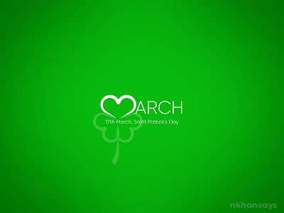 Saint Patrick's Day 17march creative love march minimalposter patrickday patricks respect saint