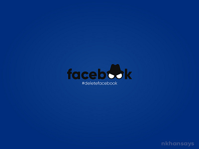 Facebook ad creative data digital ad facebook hacker logo minimal social media thief