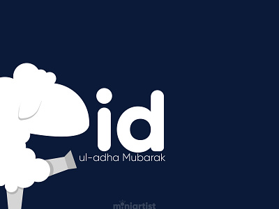 Eid-ul-adha creative creative logo eid eid mubarak eid ul adha eid ul azha letter logo minimal sacrifice sheep