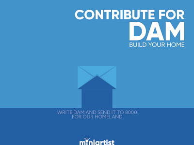 Let's Build Dam build campaign construction dam email email campaign flat color homeland house house icon minimal pantone typography