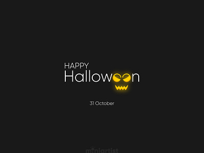 Happy Halloween branding design branding designer creative design creative agency halloween design halloween flyer happy halloween logo minimal minimal art minimalist