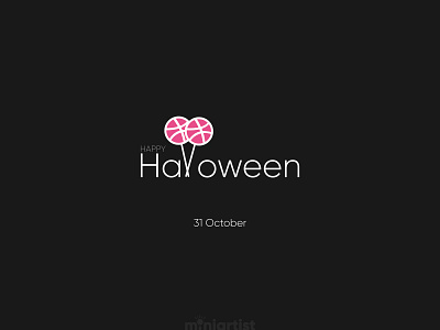 Halloween gift - Dribbble invitation