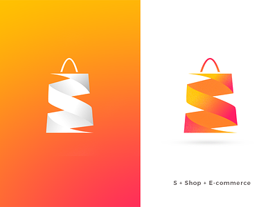 S Logo - [S + E-Commerce] colorful logo ecommerce ecommerce shop letter s logo a day logo design s design s logo shop design shots
