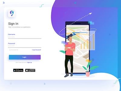 Landing Page colorful logo debut delivery app dribble first try gradiant gradient illustration landing page landing page design landing pages last mile delivery lmd map illustration sign in sign in page ui ux ui ux design