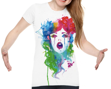 Sentirsi on T-shirt art color ecoline t shirt waterlocor