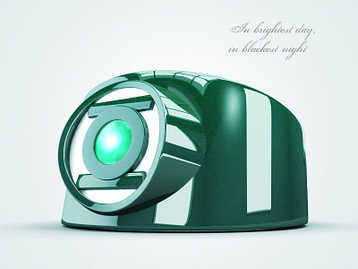 In brightest day 3d 3d model design digital model green lantern render