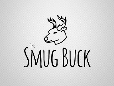 Smug Buck branding buck illustration logo vector word mark