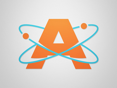 Atoms Logo atom bold branding clean concept design flat design logo modern sport logo sports