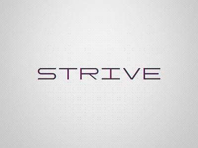 Strive Logo. Weekly Logo Project 11/52 bold clean clean design flat design logo logos modern strive typography vector word mark