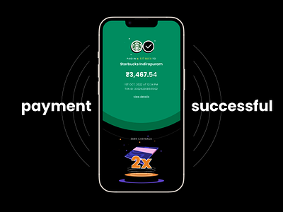 Payment Successful cashback cefe design trend indian neopop payment payment successful starbucks success