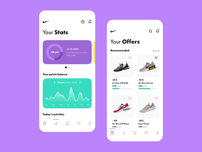 🥇 Nike Reward App app app concept application design nike nike air max nike running nike shoes ui ui design uiux ux ux design