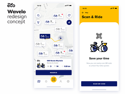 🚲 Wavelo - redesign concept app bike app design ios ui ui design uiux ux wavelo