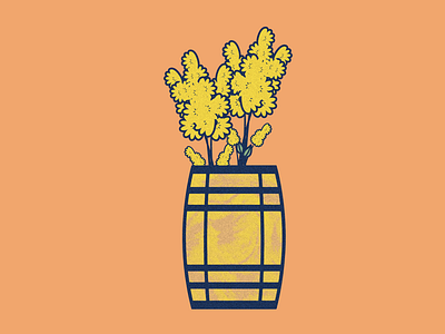 Goldenrods in a Bourbon Barrel