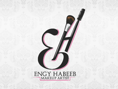 Engy Habeeb Makeup Artist branding logo makeup artist typography