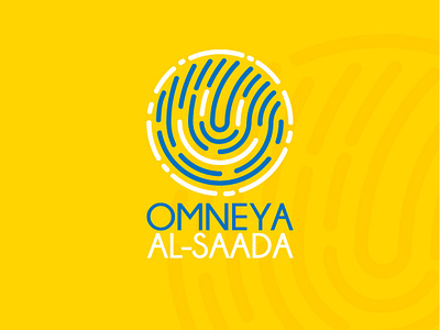 Omneya Al-Saada Logo brand branding design fingerprint happy icon identity illustration logo logo branding media social social media training typography