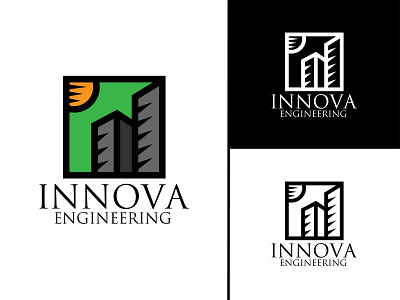 Innova Engineering Logo Vol.1 brand branding construction design engineering fiverr graphics icon identity logo logo branding media planning social social media technology