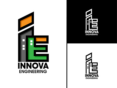 Innova Engineering logo Vol.2 brand branding concept construction design designer engineering fiverr graphics identity illustration logo logo branding media planning social social media technology training typography