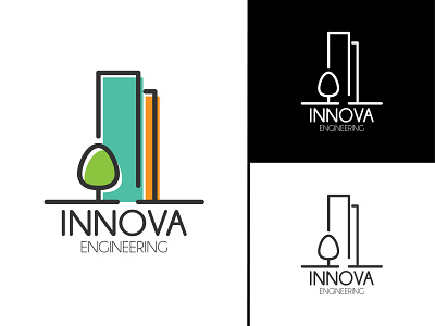 Innova Engineering Logo Vol.5 brand branding concept construction design designer engineering fiverr graphics icon ideas identity logo logo branding media planning social social media technology typography