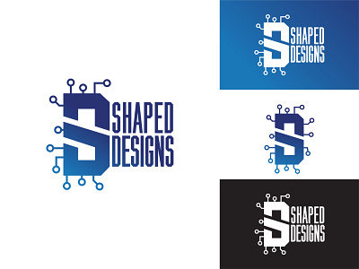 Shaped Designs Logo brand branding design designer fiverr icon identity logo logo branding media micro chip social media