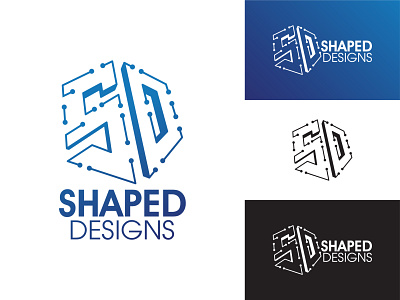 Shaped Designs Logo board brand branding chip design fiverr icon logo logo branding media micro chip robot social social media