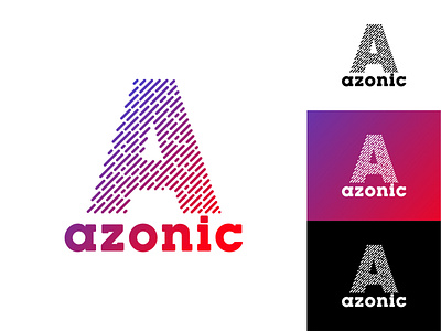 AZONIC Logo brand branding design fiverr hr human resources icon identity logo logo branding media social media