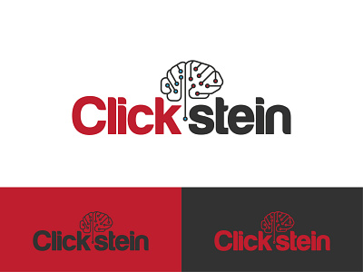 ClickStein logo Final brand branding design fiverr graphics icon identity logo logo branding social media