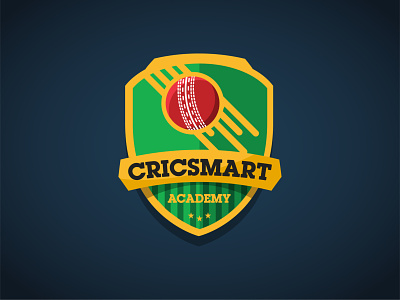 CricSmart Logo Final academy australia brand branding cricket design designer fiverr graphics icon identity logo logo branding social media