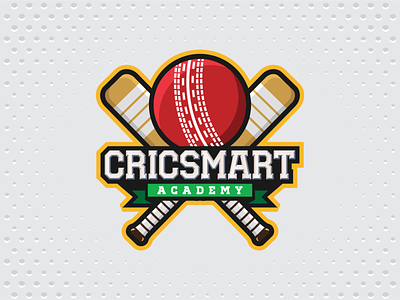 CricSmart Logo academy australia brand branding cricket design fiverr graphics icon identity logo logo branding social media