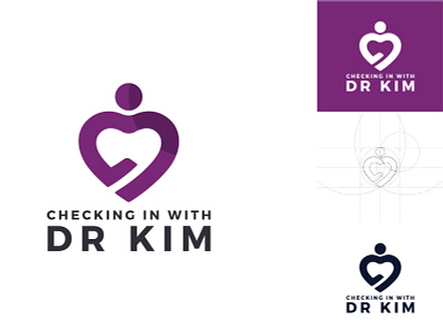 Dr Kim Logo branding design doctor fiverr icon identity logo logo branding media social social media