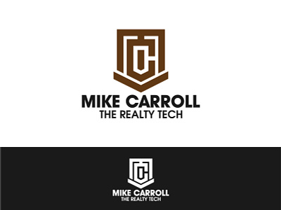 Mike Carroll Logo brand branding design expert fiverr graphics identity logo logo branding media real estate social social media tech logo technology