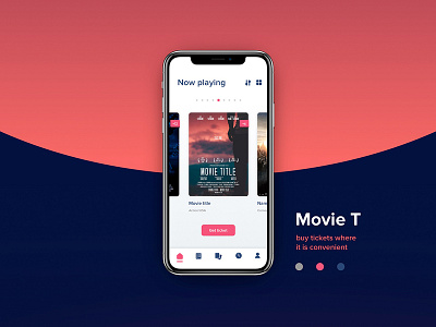 Movie T - cinema ticket booking mobile app Movie T -