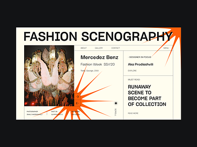 Fashion Scenography design interface typography ui vector web webdesign