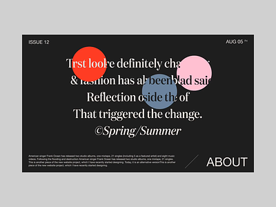 Scroll Exploration - Circles branding design illustration interface typography ui ux web webdesign