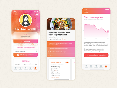 Healthy eating redesign of Paprika health ios massiveradii mobile app paprika recipes