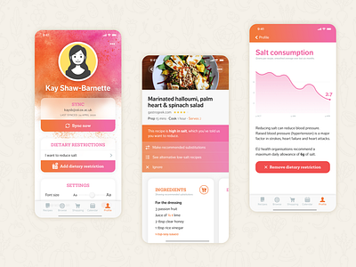 Healthy eating redesign of Paprika health ios massiveradii mobile app paprika recipes