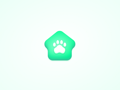 Pet App icon design 3d icon 3d logo app design gradient gradient icon illustration mobile app pet app pet icon pet logo ui ux