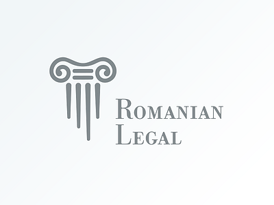 Romanian Legal advocacy ancient greek lawyer legal logo typography