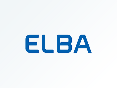 Elba Lighting automotive blue branding clean electric lettering light lighting logo modern wordmark