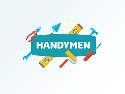 Handymen logo branding handyman handymen house logo repair services shop work