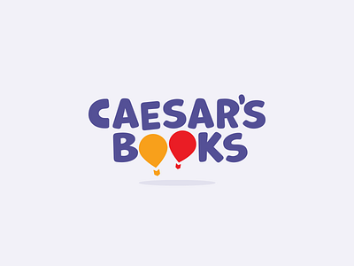 Caesars Books baloon books brand caesar logo