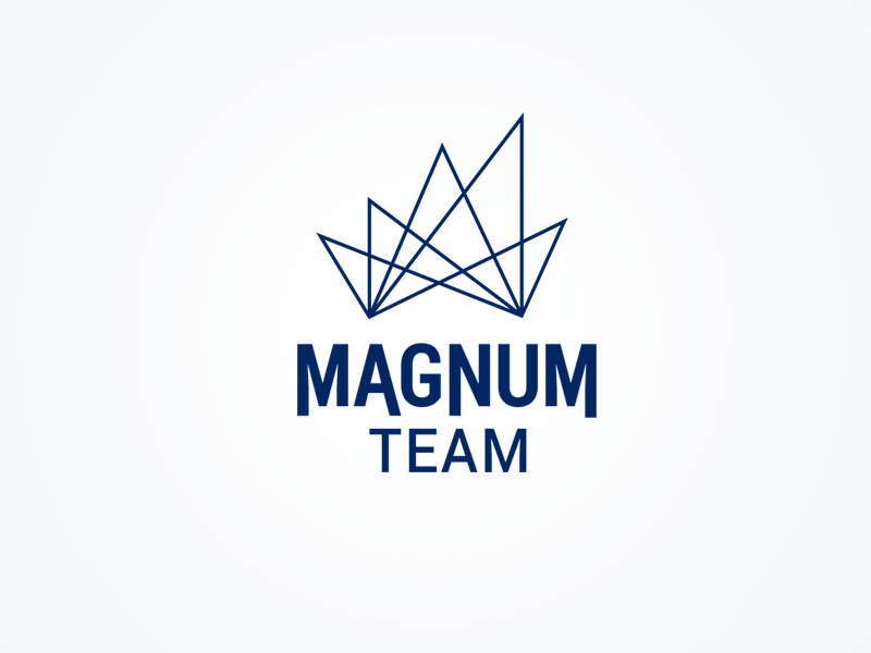 Magnum Team logo team school dance triangle line