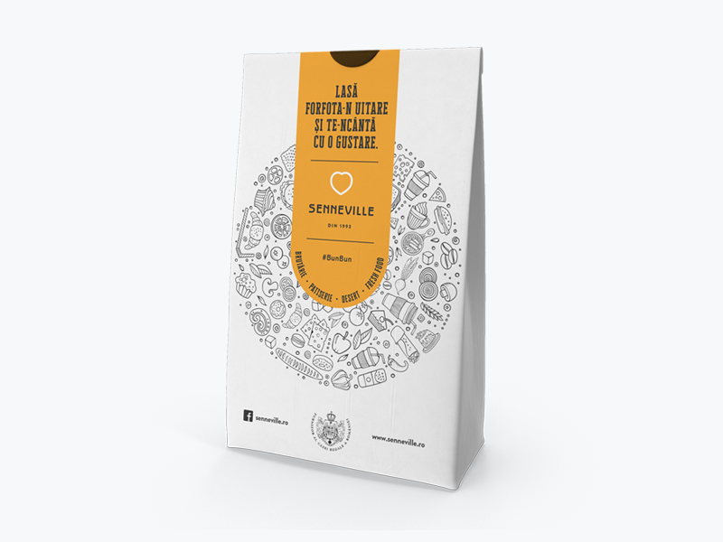 Senneville paperbox sandwich design packaging