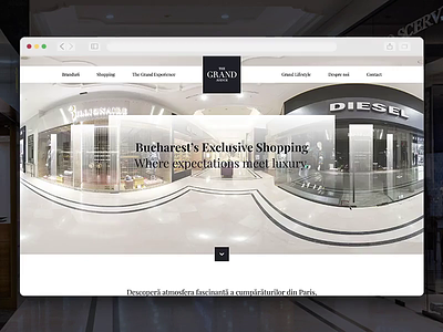 The Grand Avenue - Website interface luxury shopping ui uidesign ux web design website