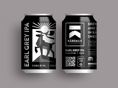 Beer animal beer beer can beer label beerbrand branding caribou craftbeer deer design geometric illustration logo logotype mascot minimalism monochrome package sun sweden