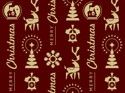 Christmas pattern animal christmas deer design geometric holidays home illustration logo logotype mascot modern logo monochrome new year reindeer xmas