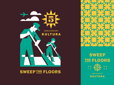 Sweep the Floors branding face geometric girl illustration logo logotype man modern pattern people print tshirt woman work worker