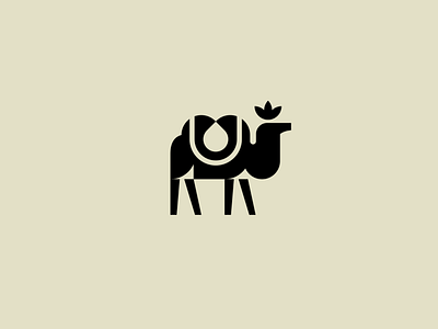 camel mark animal camel east logo logotype mark modern logo monochrome sketch water
