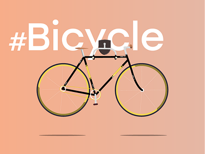 Just Bicycle bicycle design fun gradient graphic illustration